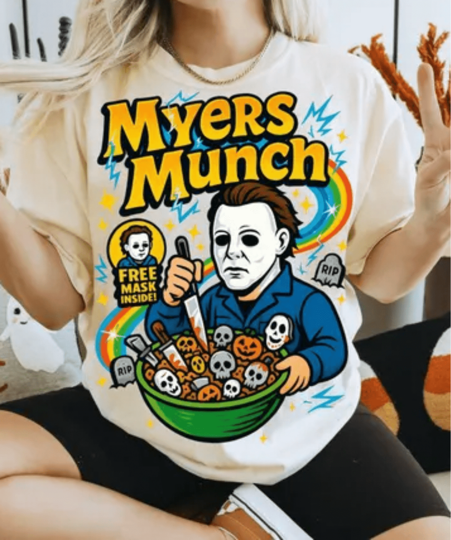 RTS MYERS MUNCH CEREAL HALLOWEEN DTF DIRECT TO FILM transfers ADULT 10X12 - Do it yourself Transfers