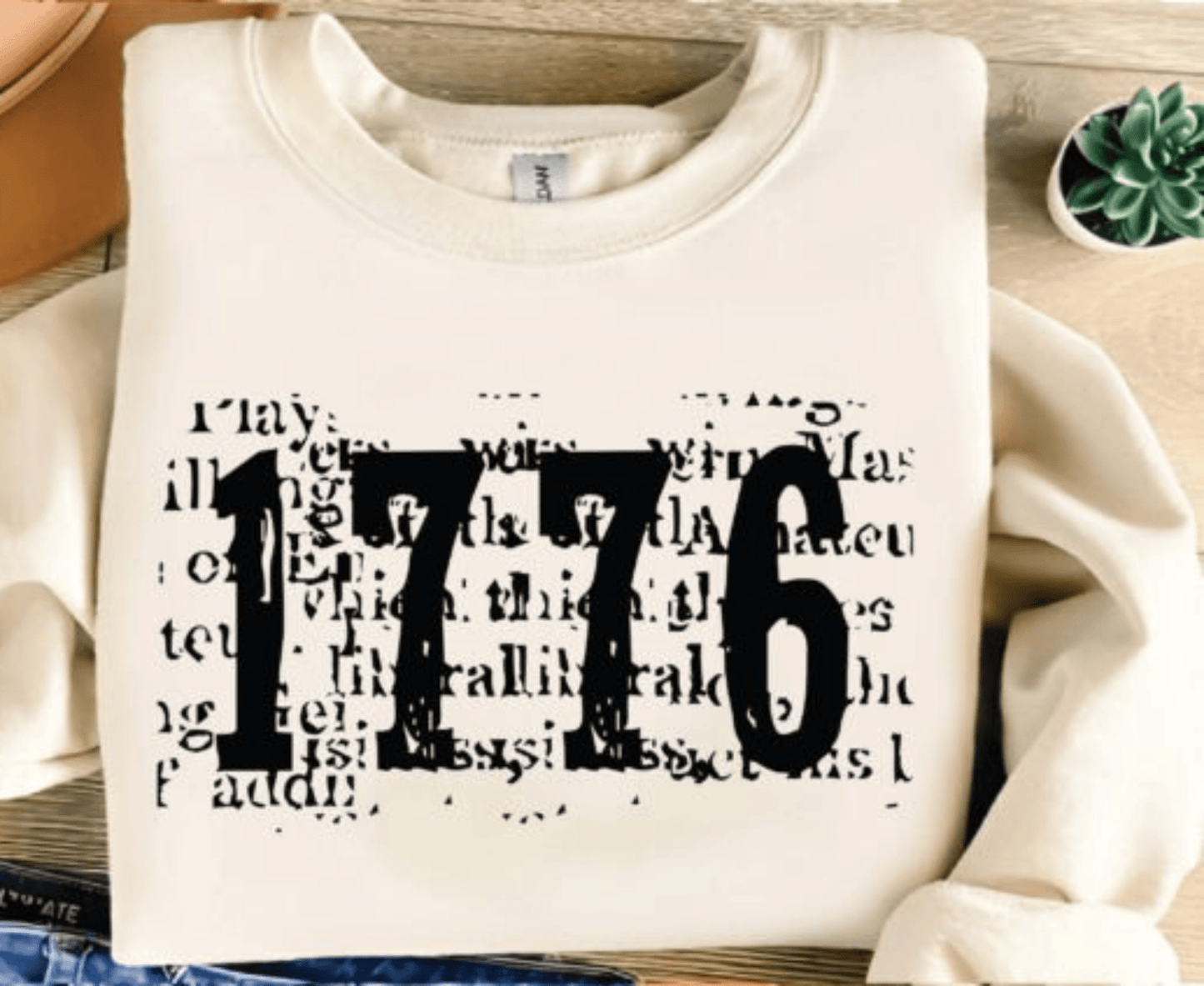 TRANSFER TUESDAY 1776 LETTERS JULY 4TH SINGLE COLOR BLACK Screen Print transfers size ADULT 8X12 - Do it yourself Transfers