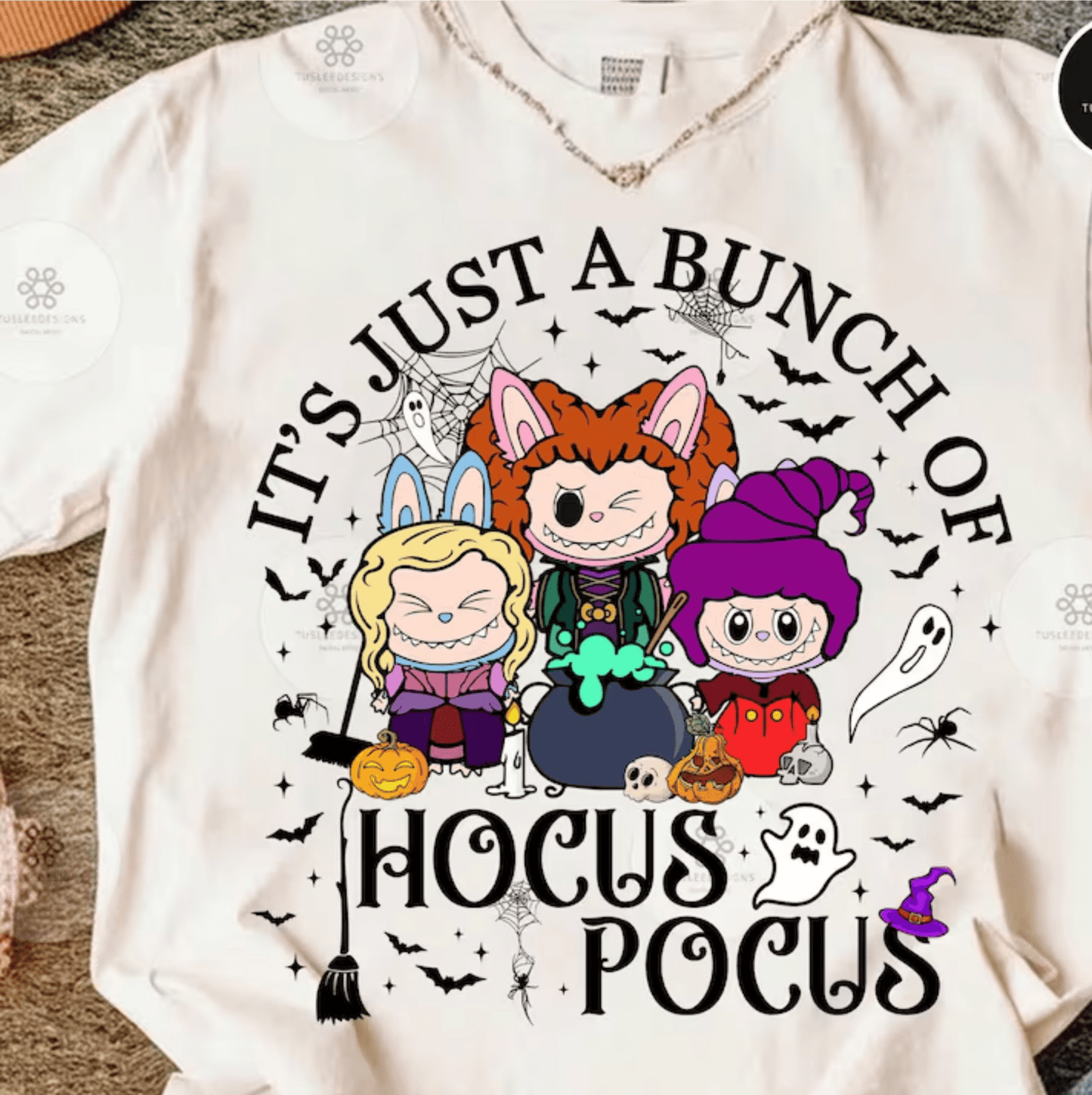 TRANSFER TUESDAY JULY 9TH IT'S JUST A BUNCH OF HOCUS POCUS HALLOWEEN SISTERS DTF DIRECT TO FILM transfers ADULT PICK YOUR SIZE - Do it yourself Transfers