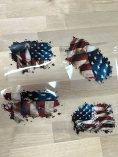 4 - size American Flag patches DTF size PATCH DTF TRANSFERPRINT TO ORDER - Do it yourself Transfers