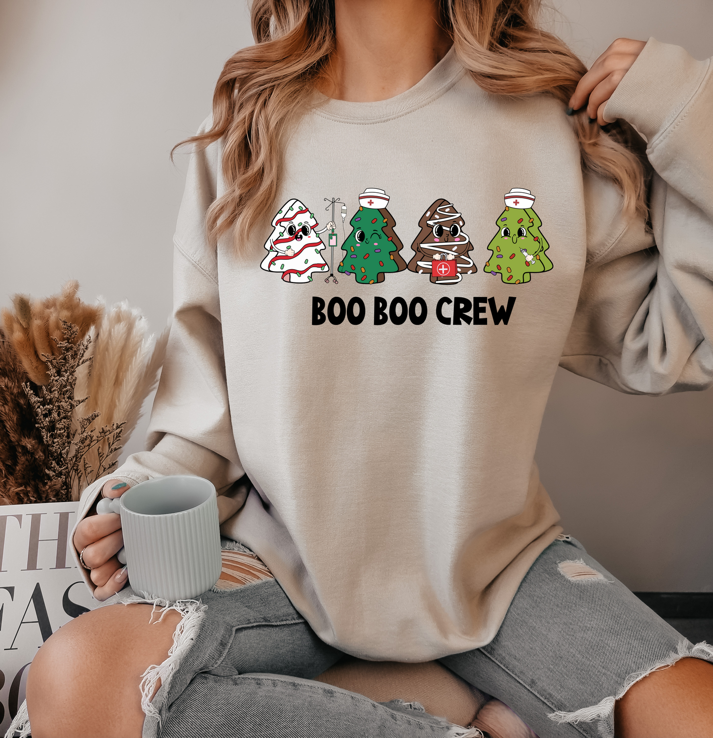 BOO BOO crew NURSE Christmas DTF TRANSFER PRINT TO ORDER 657