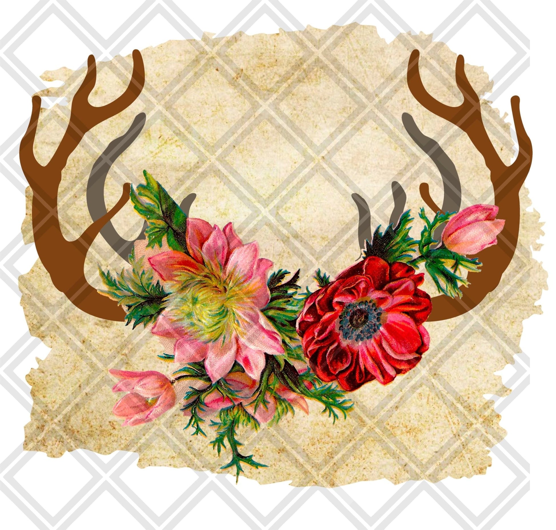 antlers frame blank png Digital Download Instand Download - Do it yourself Transfers