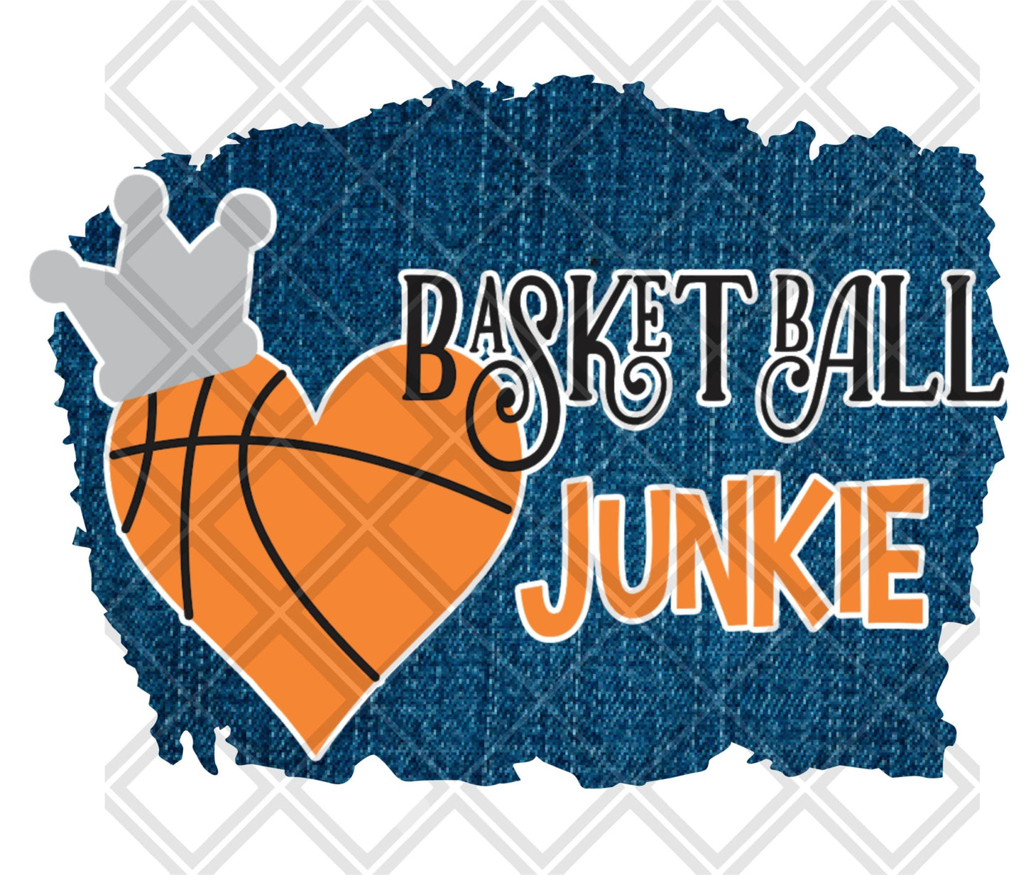 BASKETBALL JUNKIE png Digital Download Instand Download - Do it yourself Transfers