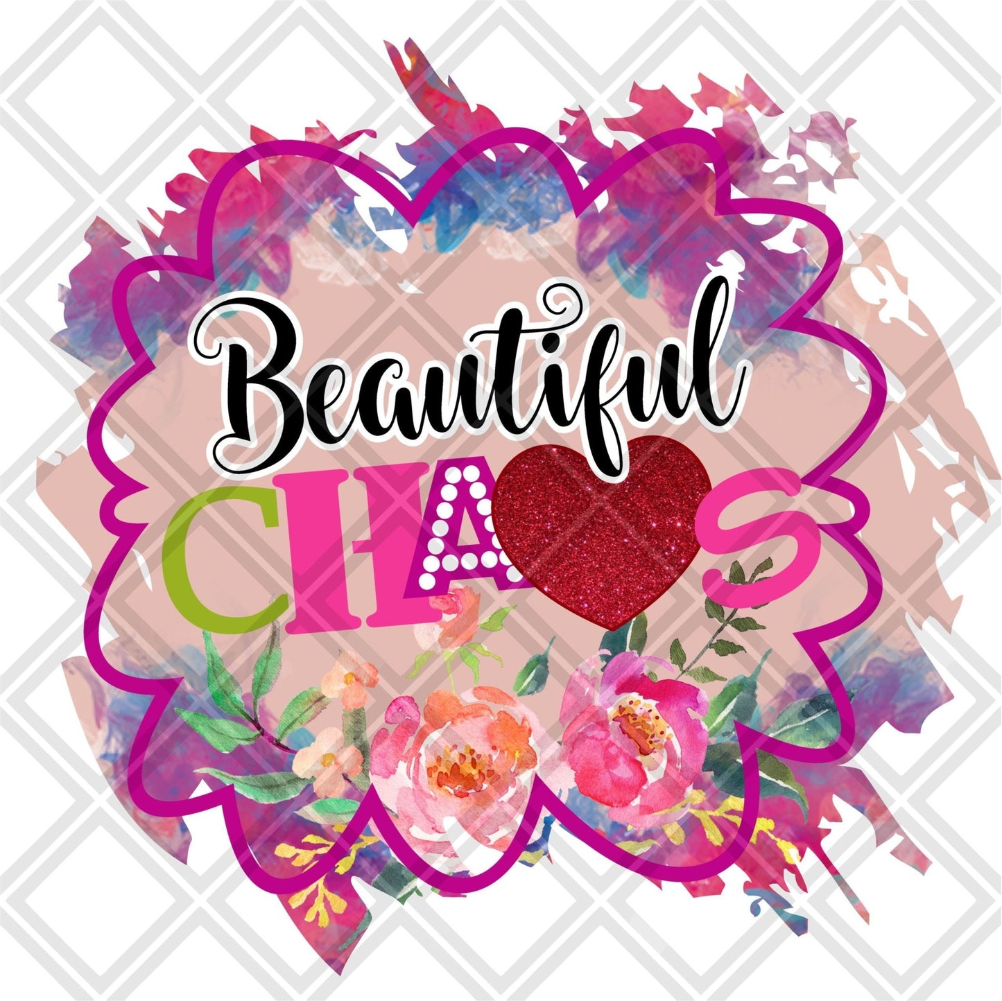 Beautiful Chaos DTF TRANSFERPRINT TO ORDER - Do it yourself Transfers