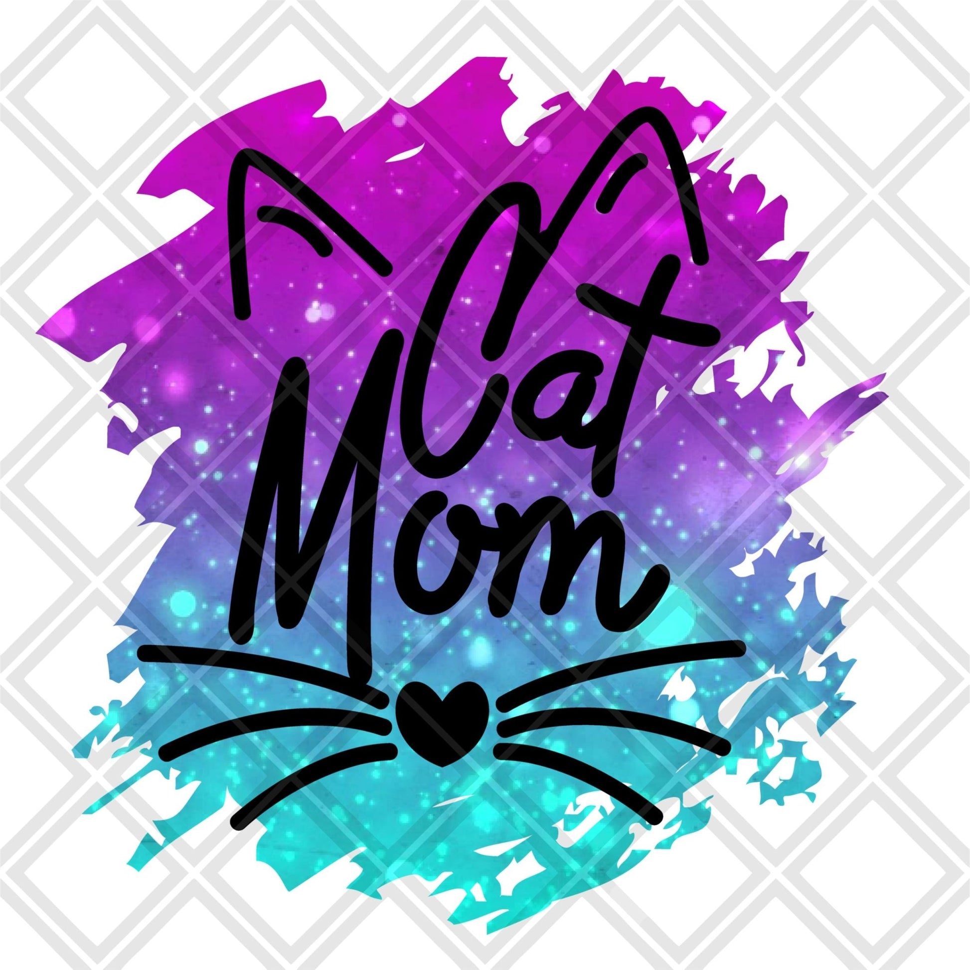 cat mom frame DTF TRANSFERPRINT TO ORDER - Do it yourself Transfers