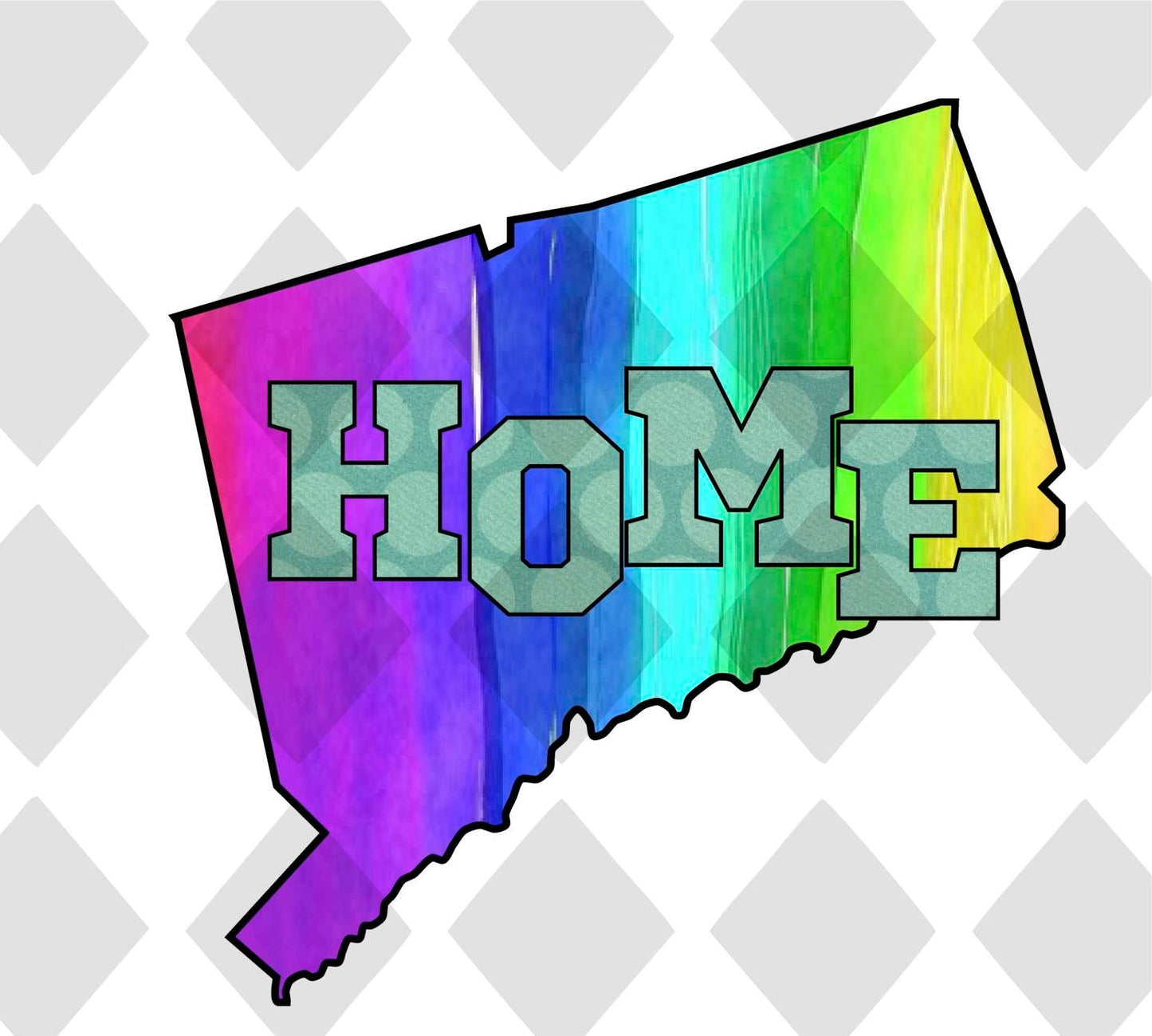 Connecticut STATE HOME png Digital Download Instand Download - Do it yourself Transfers