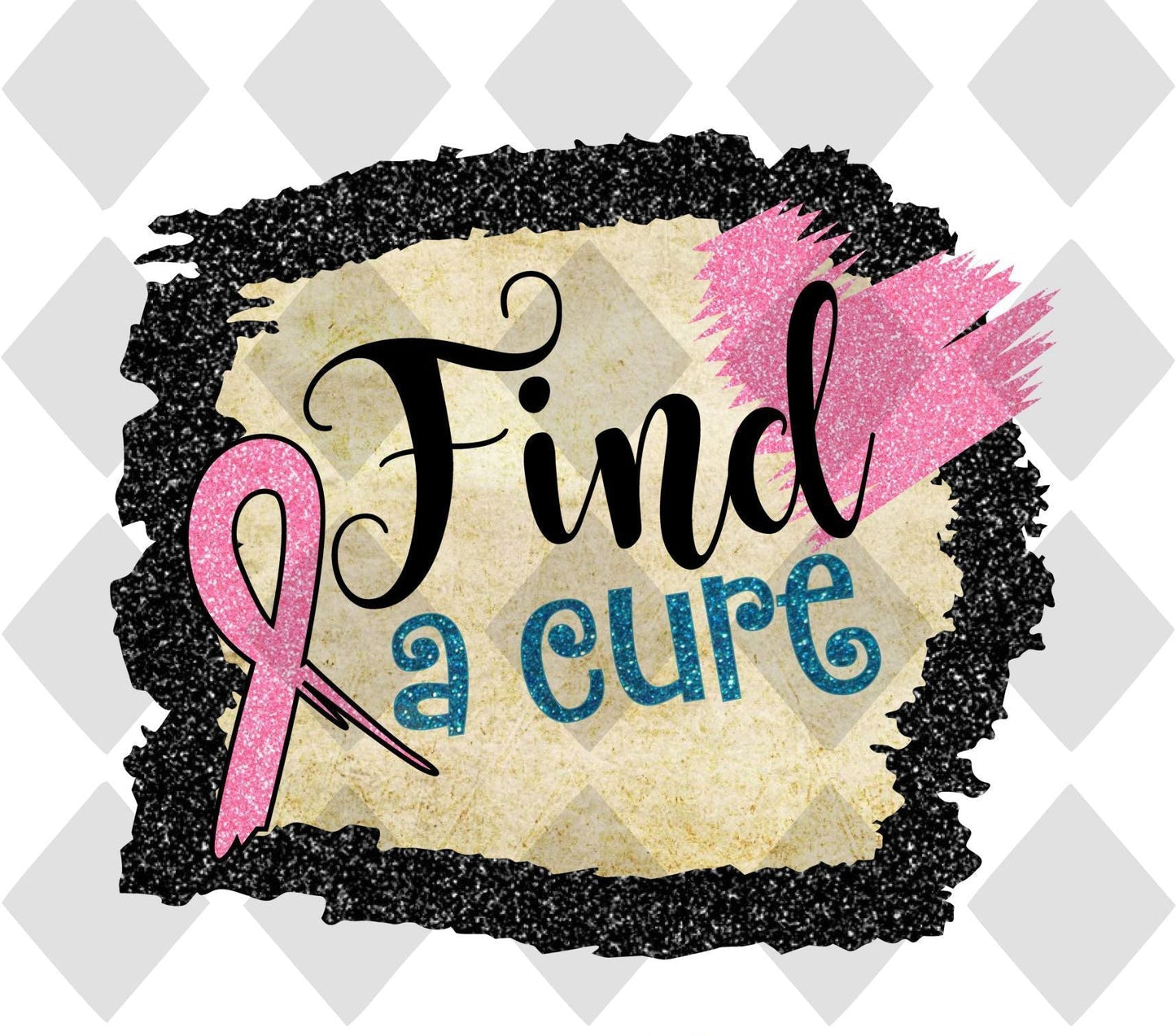 Find A Cure October DTF TRANSFERPRINT TO ORDER - Do it yourself Transfers