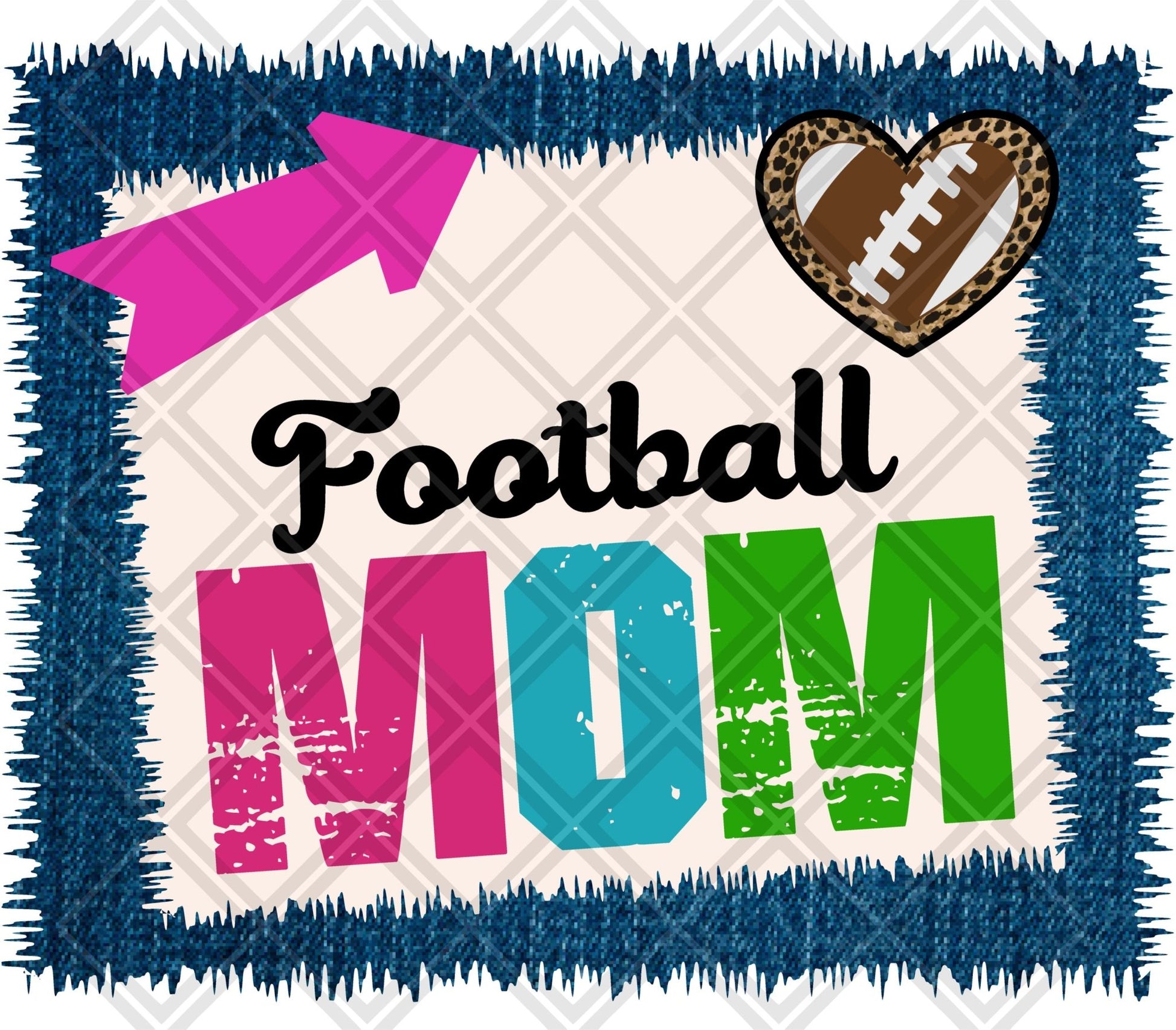football mom frame arrow Digital Download Instand Download - Do it yourself Transfers