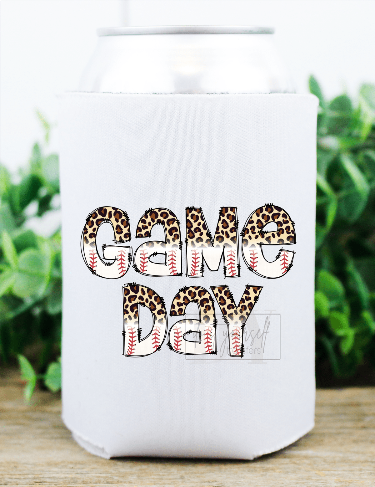 Game Day BASEBALL stitches White Red leopard size 3.5x3 DTF TRANSFERPRINT TO ORDER - Do it yourself Transfers