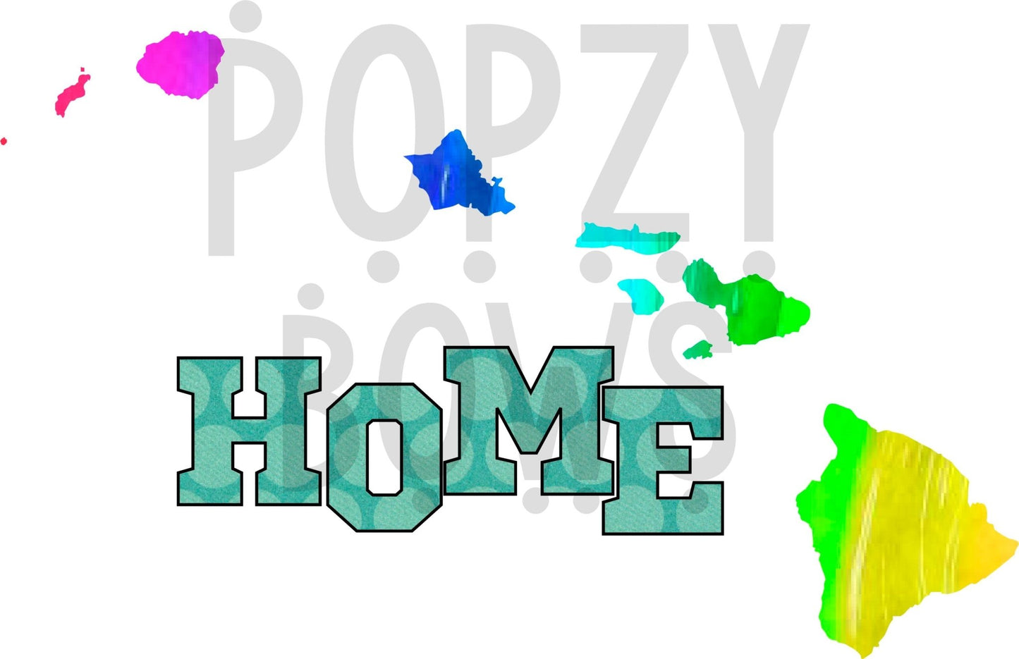 Hawaii STATE HOME png Digital Download Instand Download - Do it yourself Transfers