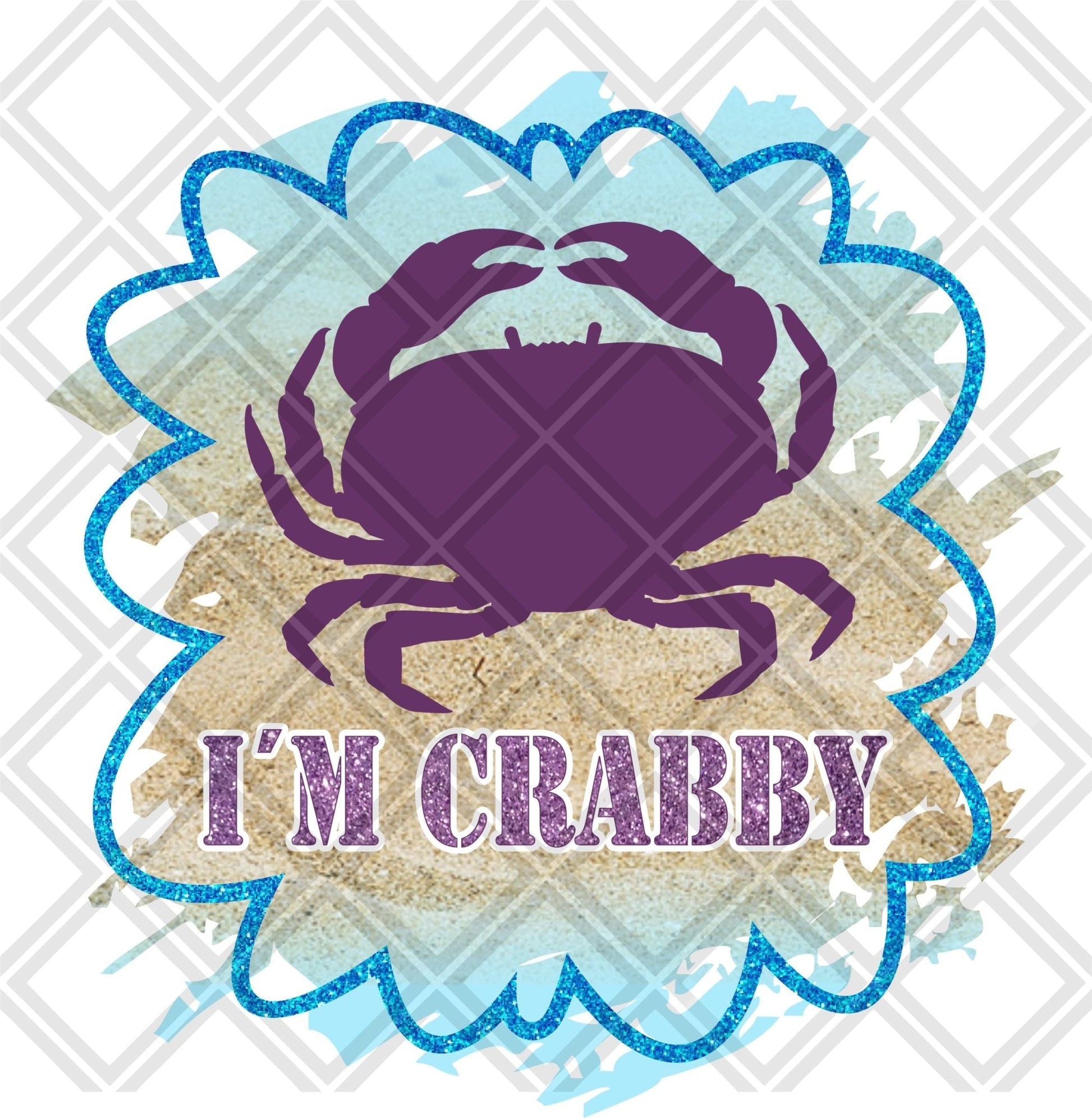 IM CRABBY CRAB Digital Download Instand Download - Do it yourself Transfers