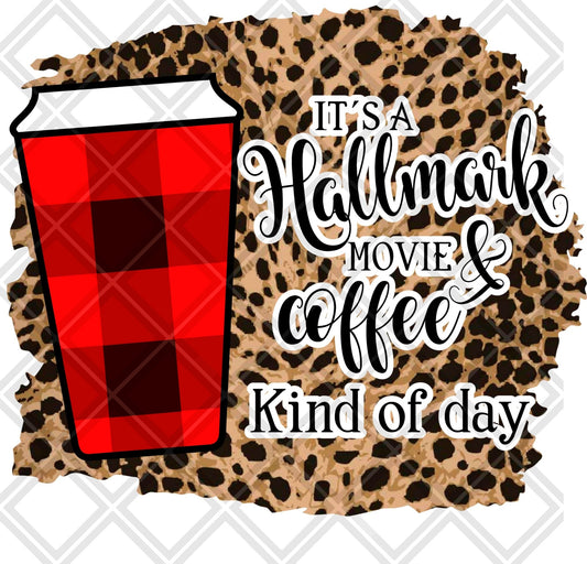 ITS A HALLMARK CUP LEOPARD FRAME png Digital Download Instand Download - Do it yourself Transfers