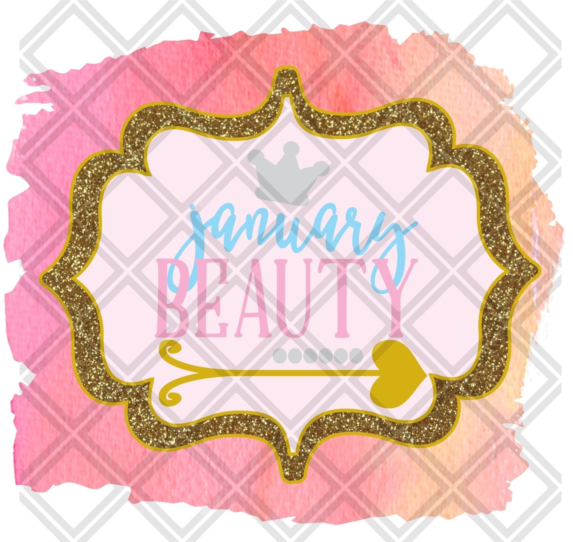 January Beauty Month DTF TRANSFERPRINT TO ORDER - Do it yourself Transfers