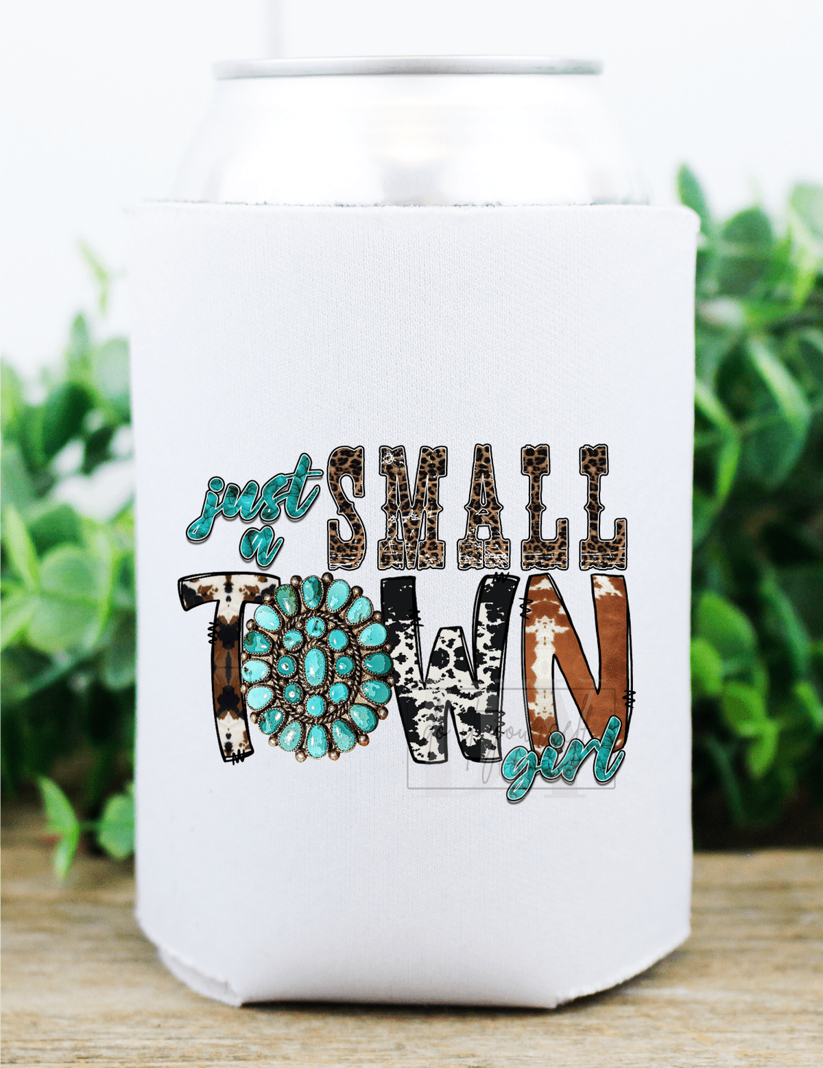 Just a Small Town Girl jewel cow Print leopard size 2x3 DTF TRANSFERPRINT TO ORDER - Do it yourself Transfers