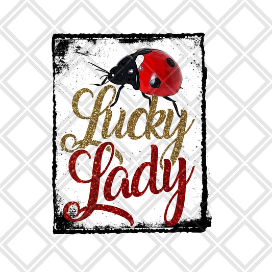 Lucky Lady bug DTF TRANSFERPRINT TO ORDER - Do it yourself Transfers