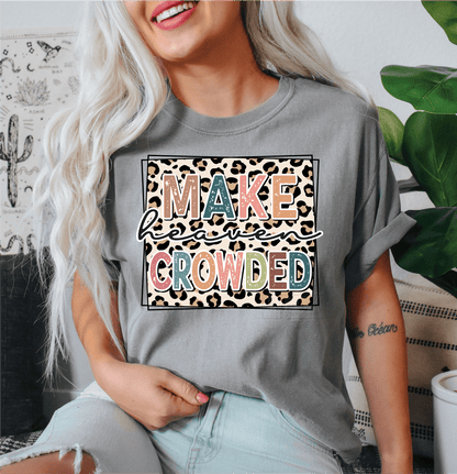 Make Heaven crowded leopard FRAME size ADULT DTF TRANSFERPRINT TO ORDER - Do it yourself Transfers