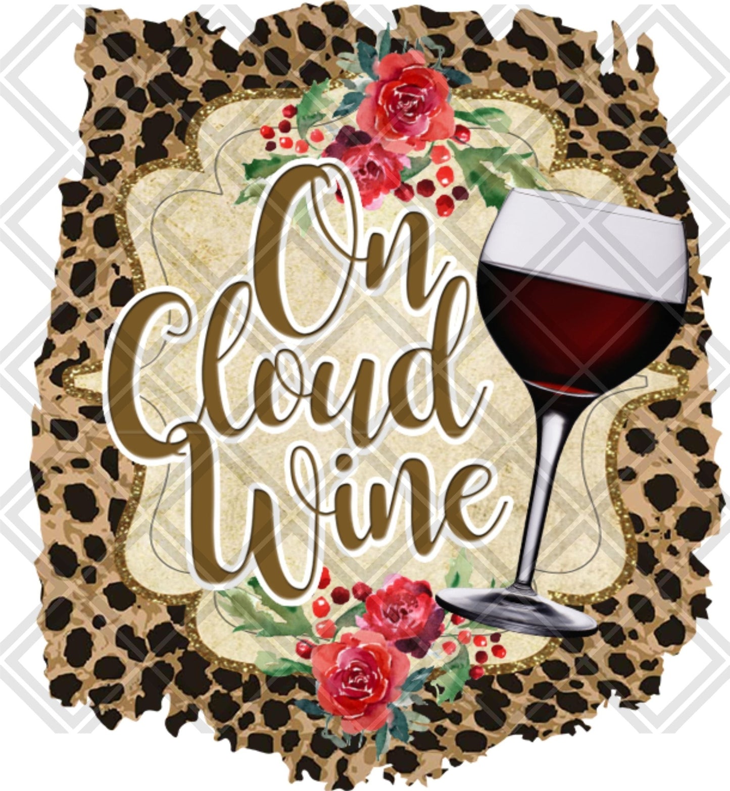 On Cloud Wine DTF TRANSFERPRINT TO ORDER - Do it yourself Transfers