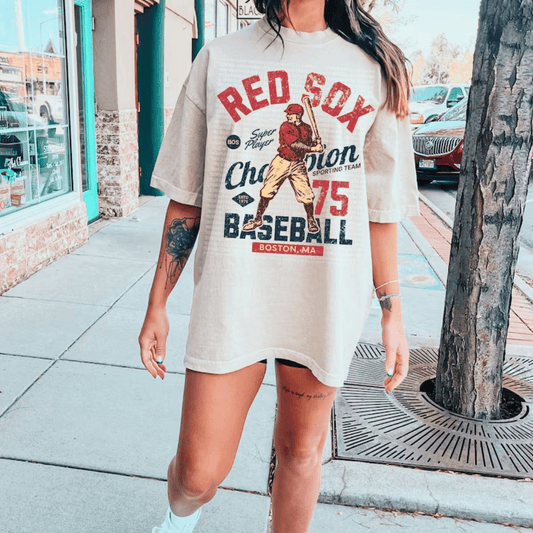 RED SOX champion baseball red DTF TRANSFER PRINT TO ORDER 632 - Do it yourself Transfers