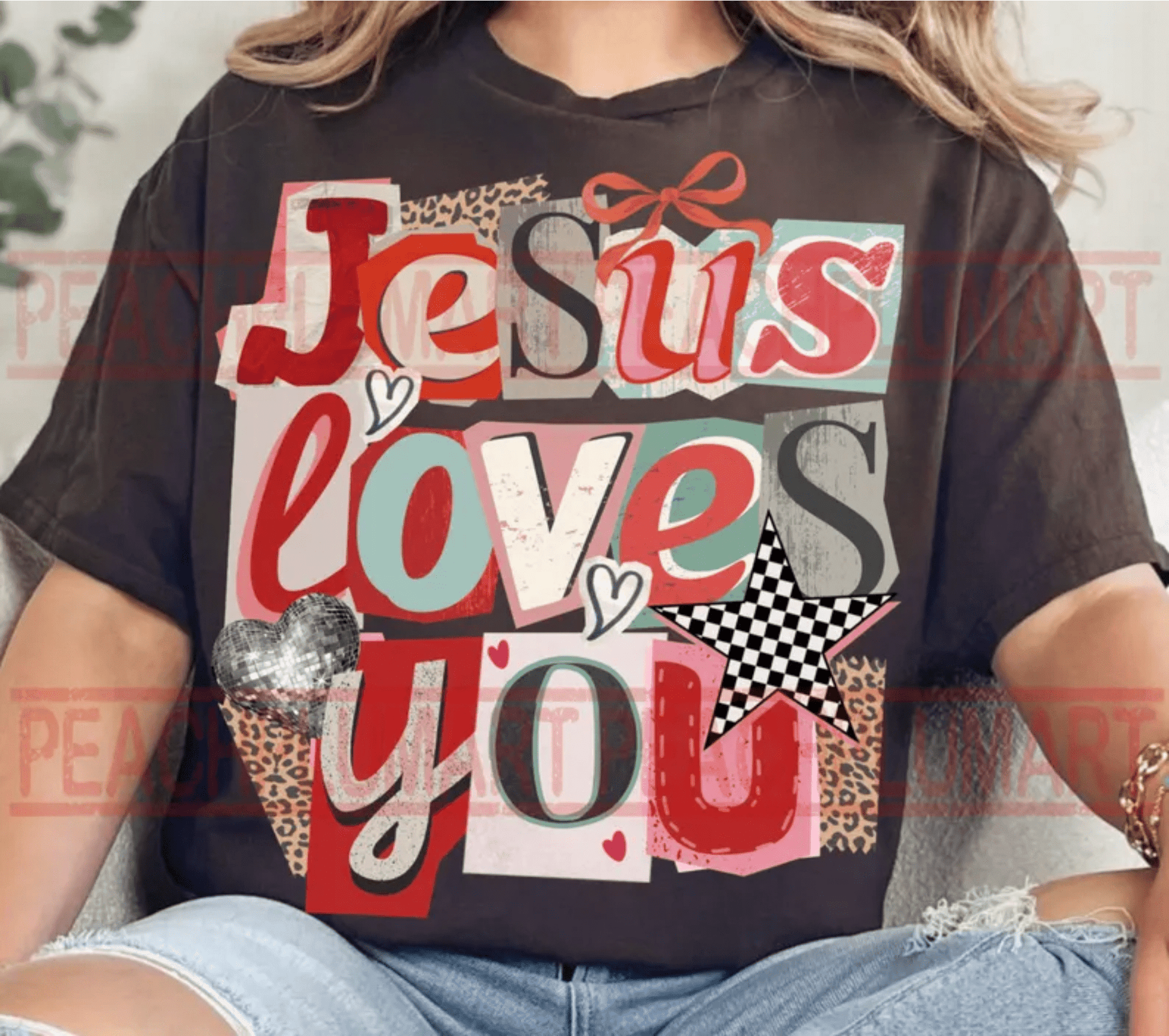 RTS EASTER BOW YARN FAUX DTF DIRECT TO FILM transfers ADULT 10X11.5 - Do it yourself Transfers