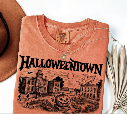 TRANSFER TUESDAY HALLOWEENTOWN HALLOWEEN SINGLE COLOR BLACK SCREEN PRINT transfer ADULT 9X12 - Do it yourself Transfers