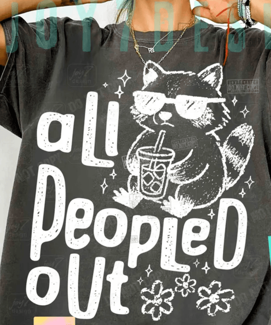 TRANSFER TUESDAY SHIPS JUNE 6TH ALL PEOPLE OUT ANIMAL COFFEE SINGLE COLOR WHITE DTF DIRECT TO FILM transfers ADULT 10X11 - Do it yourself Transfers