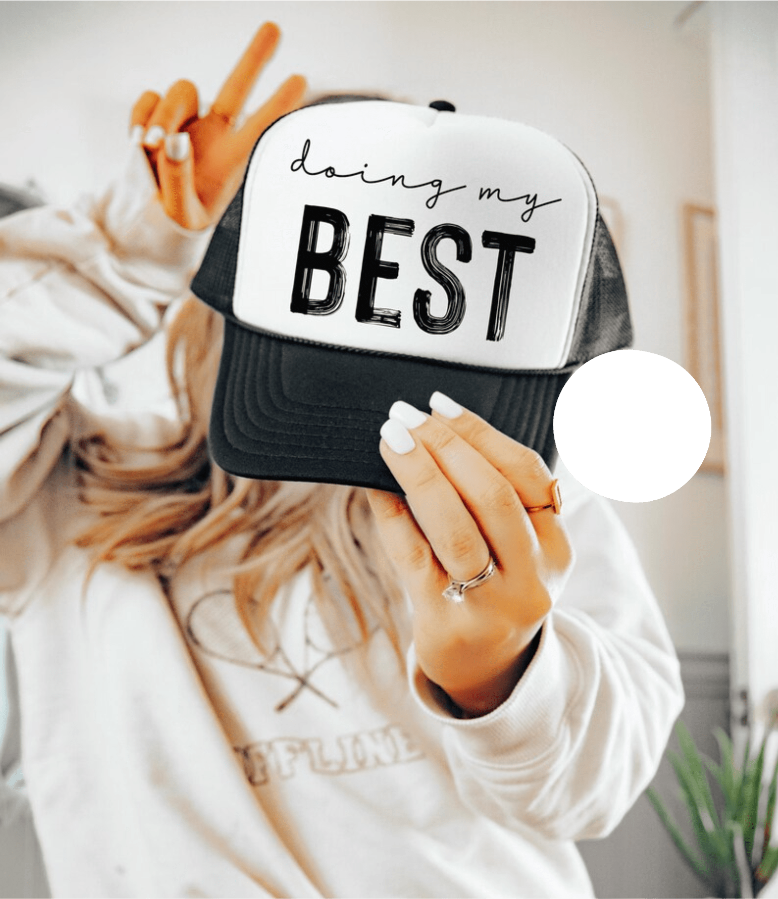 TRANSFER TUESDAY SHIPS MAY 20TH DOING MY BEST HAT SINGLE COLOR BLACK DTF DIRECT TO FILM transfers HAT SIZE - Do it yourself Transfers