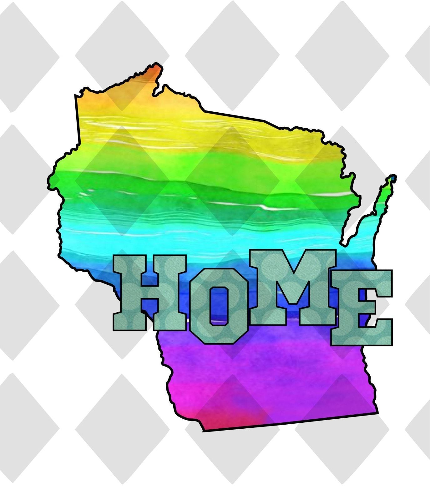 Wisconsin State Home DTF TRANSFERPRINT TO ORDER - Do it yourself Transfers