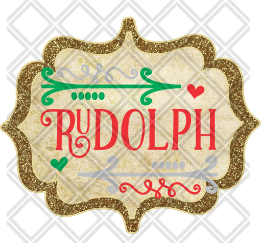 Rudolph Arrows Frame DTF TRANSFERPRINT TO ORDER